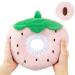 Soft Adjustable Crazy Bean Postoperative Protective Collar for Cats - Comfortable Safe Strawberry Kitten Collar - Buy Online on GoSupps.com