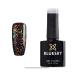 Bluesky Galaxy 01 Chameleon Flakes Nail Gel Polish UV LED Soak Off 10ml This is a Clear Gel with Chameleon Flakes A Black Gel Is Used as the first coat for the Effect in the Picture.