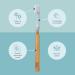 TEPE Choice Soft Toothbrush - Dental Toothbrush with 3 Replaceable Heads - Gray - Ideal for Gentle Teeth Cleaning - International Shipping Available - Buy Online on GoSupps.com