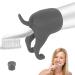GROVL Pooping Dog Butt Toothpaste Topper Prank Toothpaste Caps Toothpaste Dispenser Fun Cartoon Dog Butt Toothpaste Dispenser for Home and Travel(Grey)