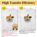 TransOurDream Heat Transfer Paper for Light T Shirts - 20 Sheets - 8.5x11 - Clear Iron on Transfer Paper for Light & White Fabrics - Printable Heat Transfer Vinyl for Inkjet Printer - Buy Online on GoSupps.com