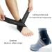 Luwint Kids Compression Ankle Brace - Knitted Ankle Sleeve Sock for Sprains Arthritis & Tendonitis - Small Black - 1 Pair for Running & Fitness - Buy Online on GoSupps.com