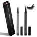 VANALIA 2-in-1 Eyeliner Instead of Lash Glue, Black Eyelash Glue Pen for False Lashes, Liquid Magnetic Eyeliner, Magic Self-Adhesive Eyeliner, Extra Strong Hold for EyeLashes(2pcs)