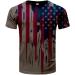 Men's Graphic Tees | Novelty Optical Illusion T-Shirt with Cool Designs in Army Green - Buy Online on GoSupps.com