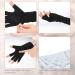 Prasacco 2 Pairs UV Gloves for Nails Anti UV Gloves for Gel Manicure Nail Lamp Professional Fingerless Gloves For Manicures Skin Care Hand UV Protection Gloves for Women & Men (Pink + Black) - Buy Online on GoSupps.com
