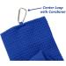 Personalized Green Design Golf Bag Towel | Waffle Microfiber | Embroidered Name | Monogrammed Sports Golfer Gift | Black - Buy Online on GoSupps.com