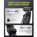 FERRISA Back Shaver Electric Back Shaver for Men with Detachable Handle Back Shavers with Nose Hair Trimmer & Facial Razor & 10 Blades(Black) - Buy Online on GoSupps.com