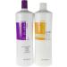 Fanola No Yellow Anti-Yellow Shampoo & Nutri Care Conditioner Bundle - 2000ML + 1000ML Ristrutt Shampoo - Best for Blonde & Gray Hair Care - Buy Online on GoSupps.com