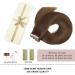 Hotlulana 14 Inch Chocolate Brown Tape Extensions | 100% Real Human Hair | Invisible Skin Weft | 20 Pack 40g #4 - Buy Online on GoSupps.com