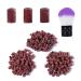 Kalolary 300 Pieces Nail Sanding Bands 80/120/180 Grit Fine Grit Nail Art Sanding Bands with Nail Dust Remover Brush for Nail Drill Brown Manicure Sanding Bands Nail Drill File Refill for Manicure