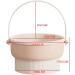 AWOCAN 3-in-1 Makeup Brush Cleaner Bowl Foldable Portable Cleaning Tool for Brushes Powder Puffs Sponges (beige) - Buy Online on GoSupps.com