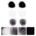 Shop Lurrose Mini Pompom 6Pcs - Faux Pompom Nail Art Stickers for DIY 3D Decorations | Black & Gray Fluffy Pompons for Hats Shoes Bags - Buy Online on GoSupps.com
