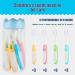 Moroluru 12-Piece Kids Toothbrush Set - Extra Soft Manual Toothbrush for Boys and Girls (2+ Years) in Pink, Yellow, Blue, and Green - Buy Online on GoSupps.com