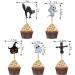 EOQPDECD 11 Pcs Halloween Cake Toppers 1 Big and 10 Small Demon Pumpkin Black Cat Ghost Cake Decors Cupcake Toppers for Halloween Theme Party Birthday Cake Decors Supplies - Buy Online on GoSupps.com