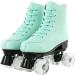 Beuway Women's Adjustable Double Row Roller Skates | Shiny High-Top Outdoor Skates for Teens & Adults | Flash Wheel | Size 40/US 9 - Buy Online on GoSupps.com