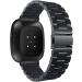 Premium Stainless Steel Band for Fitbit Sense/Versa 3 with Link Remover Tool - Black - Buy Online on GoSupps.com