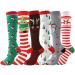 Christmas Multi-Colored Compression Knee Socks for Pregnant Nurses | Best for Edema Relief | Shop Internationally - Buy Online on GoSupps.com