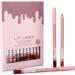 Crayon L vres 12 Couleurs Naturelles Cr meuses Mat Tenue Longue Maquillage Visage | Liner Pour L vres Doux et Fondant | Pour Maison Voyage F te Mariage Hiver Automne Printemps Bureau cole - Buy Online on GoSupps.com