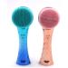 Ipetboom Facial Cleaner Face Scrub Brush Silicone Facial Cleansing Brush Silicone Cleaning Brush Hand Scrubber Body Cleansers Skincare Tool Face Wash Brush Face Cleaner 3d Apron Gradient 13x4.5cm Blue