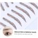Didiseaon 4pcs Eyebrow Stickers Brow Stickers Eyes False Eyebrow Imitation Eyebrow 4d Tool Eyebrow Trimming 21x15cm Brown - Buy Online on GoSupps.com
