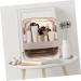 Housoutil Cosmetic Storage Box Decor Storage Boxes with Lids Makeup Home Supply - Eye Shadow Box Miss 21x19cm Pink - Buy Online on GoSupps.com
