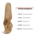 HewEicsy 20 Ponytail Extension Synthetic Hairpiece Blonde - Clip-in Daily Fluffy Ponytail Wig for Women - Buy Online on GoSupps.com