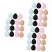 FRCOLOR 45 Pcs Mini Finger Puff finger makeup puff finger powder esponjas para maquillaje drop-shaped powder puffs cotton pads for face puff Hydrophilic Polyurethane sponge 1 Count (Pack of 1) Assorted Colorx3pcs