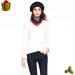 Jeicy Wool Beret Hat with Skily Scarf and Brooch - Black French Beret - Buy Online on GoSupps.com
