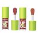 Big Brush Head Pink Lip Gloss Moisturizing Jelly Lip Gloss Oil Long Lasting Liquid Lipsticks Non-stick Cup Lip Tint Lip Glaze Fresh Texture Lip Gloss (#107+108)