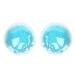 TITADONG Hot Cold Compress Eye Pad 1 Pair Eye Hot Cold Treatment Pack Blue Round Swelling Eye Strain Relief Cooling Ice Gel Eye Pack for Men Women