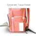 Ticent Diaper Bag Backpack - Large Multifunction Maternity Nappy Bag with Stroller Straps, Waterproof & Stylish Black - Buy Online on GoSupps.com