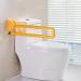Bathroom Grab Bar Safety Support Rail Stainless Steel Grab Bar Handicapped Grab Bar 24 30 Inch White and Yellow - Foldable Wall Mou