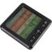 Chiciris Digital Interior Thermometer & Alarm Clock - Battery Operated ABS - Ideal for Greenhouses & Students (Black) - Buy Online on GoSupps.com