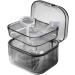 Bexdug Denture Bath | Stylish Removable Mouth Guard Container & Tooth Storage Box - Black - Buy Online on GoSupps.com