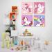 Colorful Unicorn Paint by Numbers Kit for Kids | DIY Oil Painting on Canvas | Beginner Home Wall Decor Arts | 4 Pack (7.8 x 7.8 inch) - GemZono GZ-12 - Buy Online on GoSupps.com