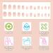 24pcs Short Square False French Tip False Nails Stick on Nails Glitter Press on Nails Removable Glue - on Fake Nails Acrylic Full Cover Nails Women Girls Nail Art Accessories (Flash Pink Diamond) - Buy Online on GoSupps.com
