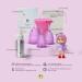 Reusable Menstrual Cup Set - Soft Silicone Period Cups for Girls & Women | Eco-Friendly & Comfortable - Purple (3 Pack - Buy Online on GoSupps.com