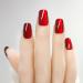 Cat Eye Short Squoval Nails - Shimmery Ruby Red Press-On False Nails | 24 Reusable Fake Nails with Adhesive Tabs - International Shipping Available - Buy Online on GoSupps.com