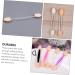 Baluue 50pcs Two-color Eyeshadow Brush Sponge Eyeshadow Brushes Woman Makeup Tools Plastic Handle White - Buy Online on GoSupps.com