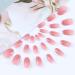 Handcess 24 Pcs Medium Pink Ballerina Press On Nails | Glossy False Nails for Women & Girls - Perfect for International Shipping - Buy Online on GoSupps.com