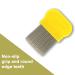 Nitty Gritty Stainless Steel Nit Comb - Effective Head Lice Treatment for Kids, Adults, and Pets - Yellow - Buy Online on GoSupps.com