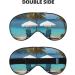 Buy Soft Chairs Blue Sea Sky Printed Eye Mask - Adjustable Breathable Light Blocking Double-Sided Comfort for Sleep - Buy Online on GoSupps.com