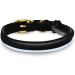 OOPSDOGGY Reflective Rolled Leather Dog Collar - Black | 7 Sizes for Small, Medium, Large Dogs - Buy Online on GoSupps.com