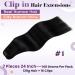 Laavoo Black Clip-In Extensions | 60cm Real Hair | Remy 120g | Natural Smooth 7PCs | Best Clip-In Hair Extensions - Buy Online on GoSupps.com