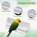 Bird Cage Feeder 3 Pcs Plastic Bird Cage Feeding Bowls Cups Hanging Parrot Water Food Feeder with Compartment and Bird Perch for Small Birds Pigeons Parakeet Canary Sparrow - Buy Online on GoSupps.com