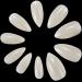 500 piece of almond-shaped wrong nails drop shape nail tip natural artificial fingernails for diy nail art and nail studios 10 sizes