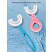 ZaoRdky U-Shaped Toothbrush for Toddlers & Kids | Soft Manual Training Whole Mouth Toothbrush Age 2-6 | 360 Oral Teeth Cleaning | Food Grade Silicone Brush Head | Pink | 1pcs - Buy Online on GoSupps.com