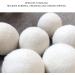 6Pcs Wool Drying Balls Adsorb Impurities White Lambs Wool Drying Balls Shorten Drying Time for Laundry (5cm) - Buy Online on GoSupps.com