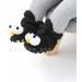 TMEOG Baby Booties Slippers | Infant Winter Boots | First Walking Shoes for Boys Girls 6-12 Months | Black Big Eyes Design - Buy Online on GoSupps.com