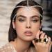 Flatser Vintage Crystal Wedding Head Chain - Silver Hairpiece for Bride & Prom - Women's Hair Accessories - Buy Online on GoSupps.com